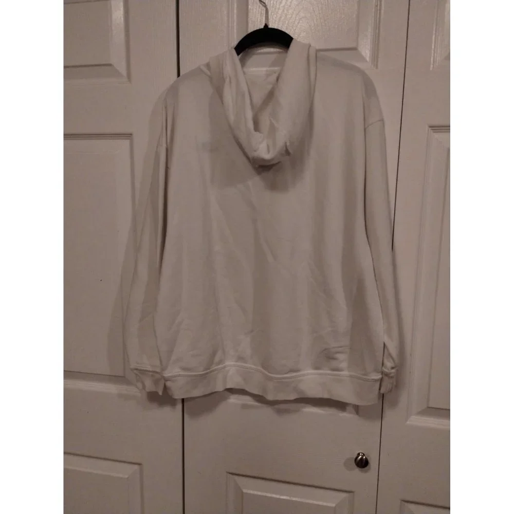 Nike hockey style tie white hooded sweatshirt‎